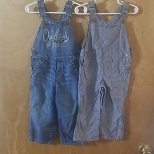 24 mo overalls-2 pair
